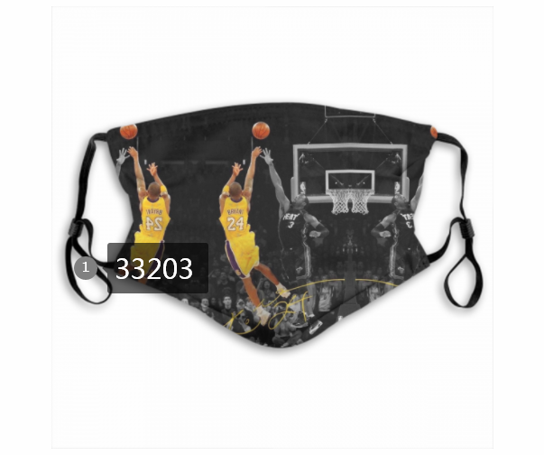 2021 NBA Los Angeles Lakers #24 kobe bryant 33203 Dust mask with filter